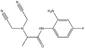 N-(2-amino-4-fluorophenyl)-2-[bis(cyanomethyl)amino]propanamide|