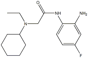 N-(2-amino-4-fluorophenyl)-2-[cyclohexyl(ethyl)amino]acetamide Structure