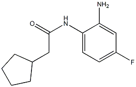 N-(2-amino-4-fluorophenyl)-2-cyclopentylacetamide Structure