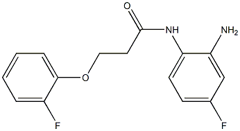 N-(2-amino-4-fluorophenyl)-3-(2-fluorophenoxy)propanamide Struktur