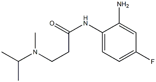 N-(2-amino-4-fluorophenyl)-3-[isopropyl(methyl)amino]propanamide Struktur