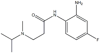 N-(2-amino-4-fluorophenyl)-3-[isopropyl(methyl)amino]propanamide,,结构式