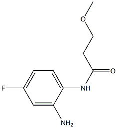 N-(2-amino-4-fluorophenyl)-3-methoxypropanamide Structure