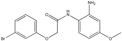 N-(2-amino-4-methoxyphenyl)-2-(3-bromophenoxy)acetamide Struktur