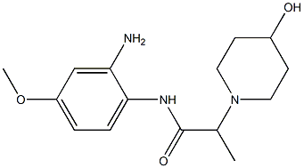 N-(2-amino-4-methoxyphenyl)-2-(4-hydroxypiperidin-1-yl)propanamide Structure