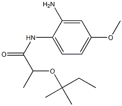 N-(2-amino-4-methoxyphenyl)-2-[(2-methylbutan-2-yl)oxy]propanamide,,结构式