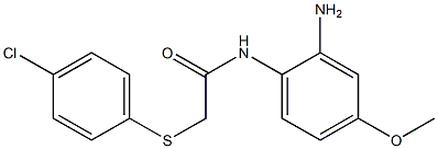 N-(2-amino-4-methoxyphenyl)-2-[(4-chlorophenyl)sulfanyl]acetamide Structure