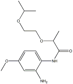 N-(2-amino-4-methoxyphenyl)-2-[2-(propan-2-yloxy)ethoxy]propanamide 结构式
