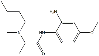 N-(2-amino-4-methoxyphenyl)-2-[butyl(methyl)amino]propanamide Structure
