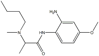 N-(2-amino-4-methoxyphenyl)-2-[butyl(methyl)amino]propanamide 结构式