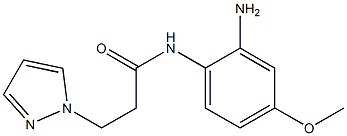 N-(2-amino-4-methoxyphenyl)-3-(1H-pyrazol-1-yl)propanamide Struktur