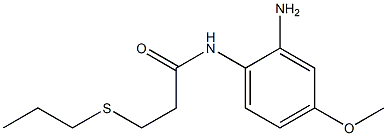 N-(2-amino-4-methoxyphenyl)-3-(propylsulfanyl)propanamide Struktur