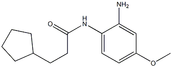 N-(2-amino-4-methoxyphenyl)-3-cyclopentylpropanamide Structure