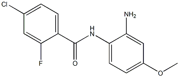 N-(2-amino-4-methoxyphenyl)-4-chloro-2-fluorobenzamide,,结构式