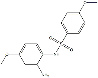 N-(2-amino-4-methoxyphenyl)-4-methoxybenzene-1-sulfonamide 化学構造式