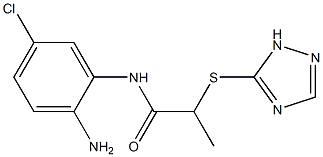 N-(2-amino-5-chlorophenyl)-2-(1H-1,2,4-triazol-5-ylsulfanyl)propanamide Struktur