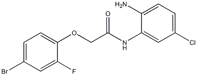 N-(2-amino-5-chlorophenyl)-2-(4-bromo-2-fluorophenoxy)acetamide 结构式