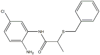 N-(2-amino-5-chlorophenyl)-2-(benzylsulfanyl)propanamide Struktur