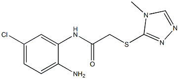 N-(2-amino-5-chlorophenyl)-2-[(4-methyl-4H-1,2,4-triazol-3-yl)sulfanyl]acetamide Struktur