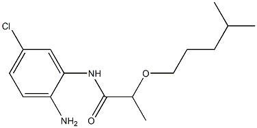N-(2-amino-5-chlorophenyl)-2-[(4-methylpentyl)oxy]propanamide Struktur