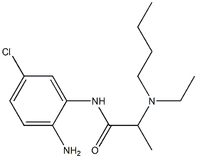 N-(2-amino-5-chlorophenyl)-2-[butyl(ethyl)amino]propanamide Struktur