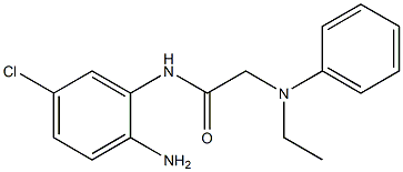 N-(2-amino-5-chlorophenyl)-2-[ethyl(phenyl)amino]acetamide Struktur
