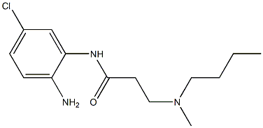 N-(2-amino-5-chlorophenyl)-3-[butyl(methyl)amino]propanamide 化学構造式