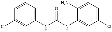 N-(2-amino-5-chlorophenyl)-N'-(3-chlorophenyl)urea,,结构式