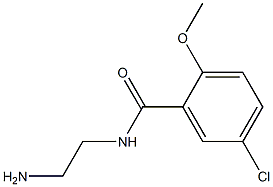N-(2-aminoethyl)-5-chloro-2-methoxybenzamide Struktur
