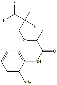 N-(2-aminophenyl)-2-(2,2,3,3-tetrafluoropropoxy)propanamide,,结构式