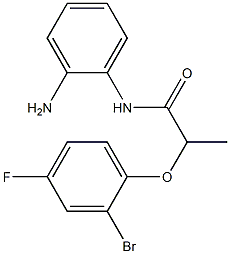 N-(2-aminophenyl)-2-(2-bromo-4-fluorophenoxy)propanamide 结构式