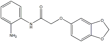 N-(2-aminophenyl)-2-(2H-1,3-benzodioxol-5-yloxy)acetamide 化学構造式