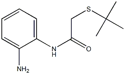 N-(2-aminophenyl)-2-(tert-butylsulfanyl)acetamide Structure