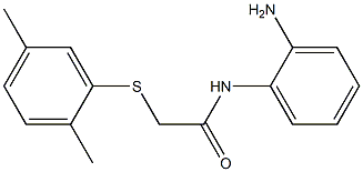 N-(2-aminophenyl)-2-[(2,5-dimethylphenyl)sulfanyl]acetamide Struktur