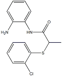  N-(2-aminophenyl)-2-[(2-chlorophenyl)sulfanyl]propanamide