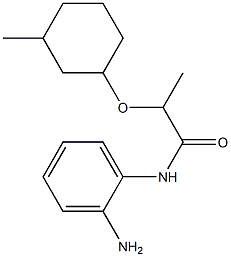 N-(2-aminophenyl)-2-[(3-methylcyclohexyl)oxy]propanamide 结构式