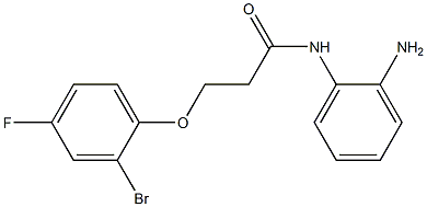 N-(2-aminophenyl)-3-(2-bromo-4-fluorophenoxy)propanamide 结构式