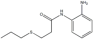 N-(2-aminophenyl)-3-(propylsulfanyl)propanamide Struktur