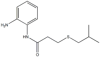 N-(2-aminophenyl)-3-[(2-methylpropyl)sulfanyl]propanamide Structure