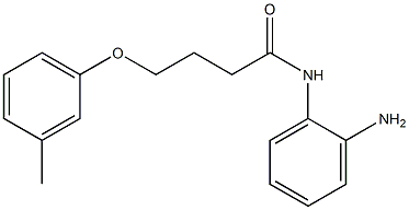 N-(2-aminophenyl)-4-(3-methylphenoxy)butanamide Struktur