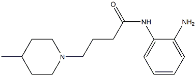 N-(2-aminophenyl)-4-(4-methylpiperidin-1-yl)butanamide Structure