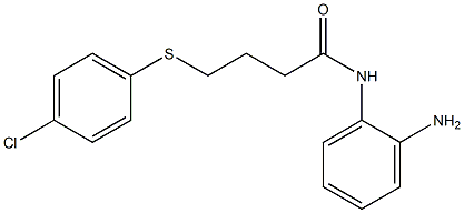 N-(2-aminophenyl)-4-[(4-chlorophenyl)sulfanyl]butanamide Structure