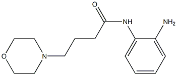 N-(2-aminophenyl)-4-morpholin-4-ylbutanamide 化学構造式