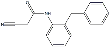 N-(2-benzylphenyl)-2-cyanoacetamide Structure