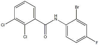 N-(2-bromo-4-fluorophenyl)-2,3-dichlorobenzamide,,结构式