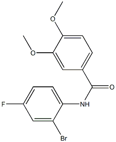 N-(2-bromo-4-fluorophenyl)-3,4-dimethoxybenzamide Structure