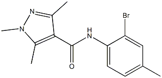 N-(2-bromo-4-methylphenyl)-1,3,5-trimethyl-1H-pyrazole-4-carboxamide