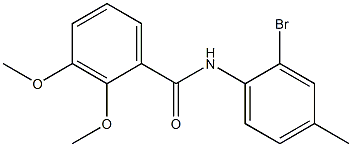 N-(2-bromo-4-methylphenyl)-2,3-dimethoxybenzamide Struktur