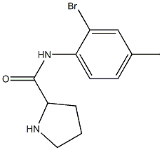 N-(2-bromo-4-methylphenyl)pyrrolidine-2-carboxamide|