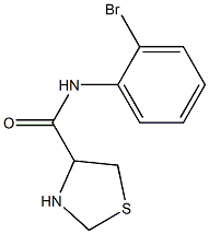 N-(2-bromophenyl)-1,3-thiazolidine-4-carboxamide Structure